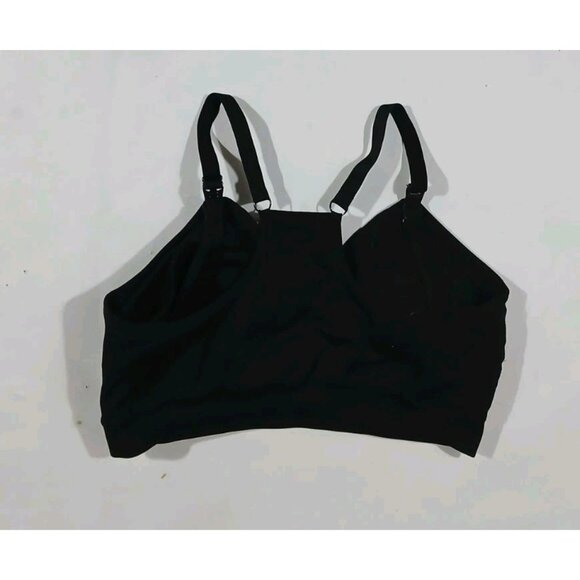 Kindred Bravely Racerback Bra Size Large Black Maternity Nursing Pumping - Picture 6 of 8